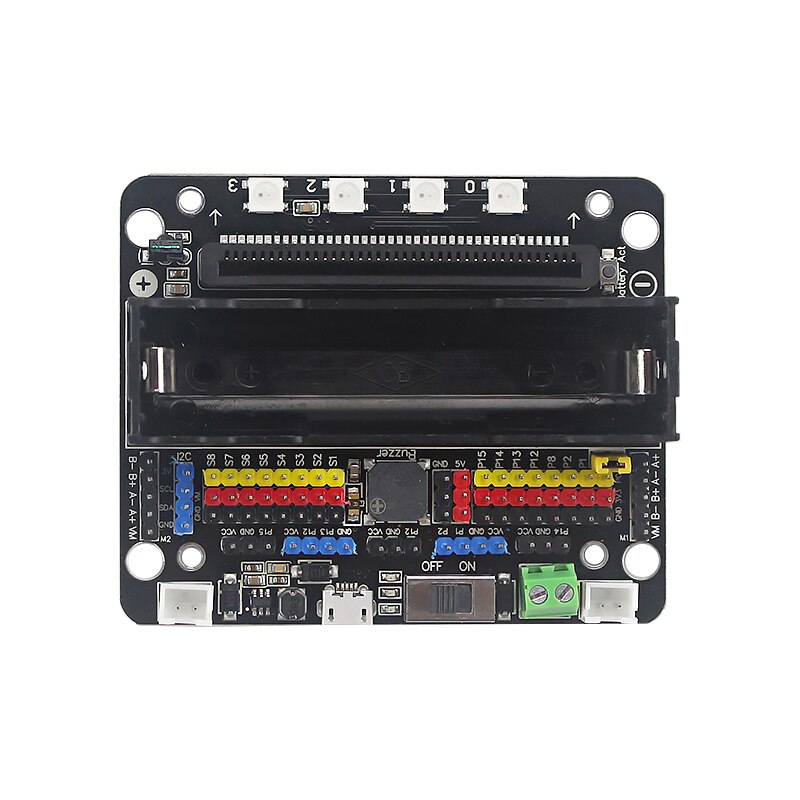 Robotbit robô placa de extensão para micro: bit drive 4-channel dc motor/motor deslizante de 2 canais para o projeto robótico