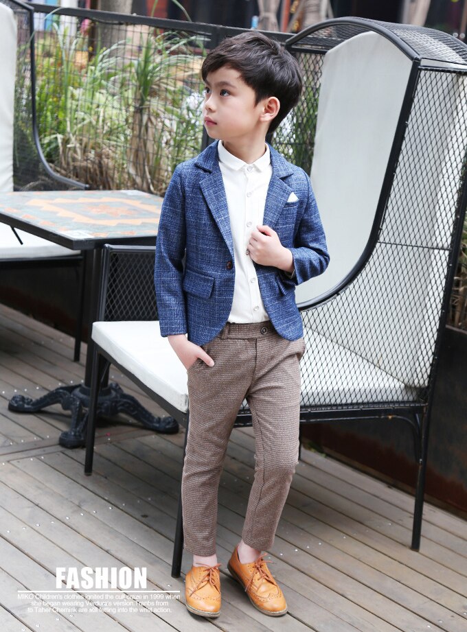 Kid Jongen Blazer Jas Effen Gentleman Causale Jas Jas Voor 2-10years Jongens Kids Kinderen Bovenkleding Tops Kleding