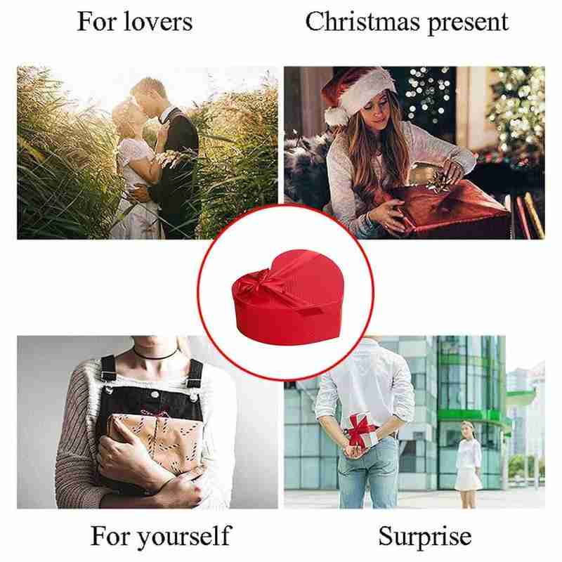 Red Heart Shaped Florist Hat Box Candy Boxes Set Valentine's Day Box Packaging Boxes Flowers Living Vase