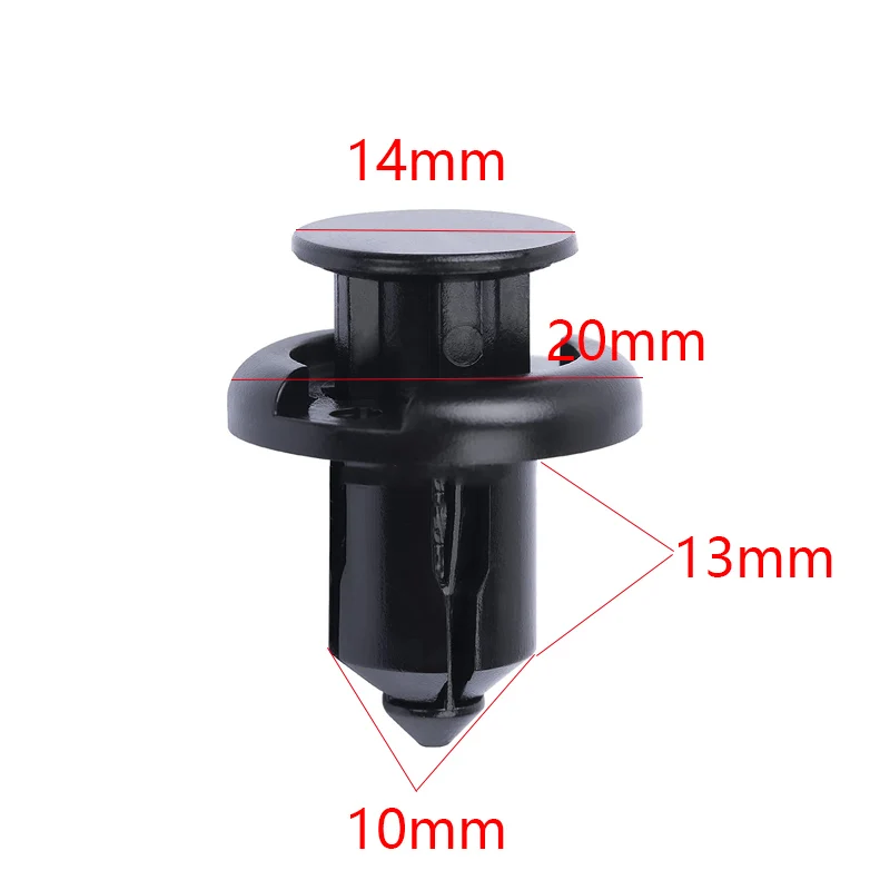 Remache de plástico automotriz Universal de 10mm para Honda, sujetador de parachoques 91503-SZ3-003, cubierta de Clip de sujeción de hebilla de coche, 10/20 piezas