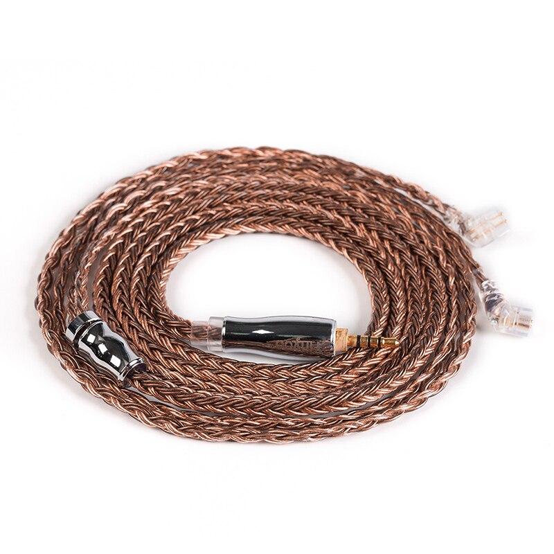 Cable de cobre de alta pureza Yinyoo 16 núcleos 2,5/3,5/4,4 MM con MMCX/2PIN/QDC TFZ para KZZS10Pro AS10 ZSNPRO C12 BA5 V90 BLON BL-03: 2.5QDC