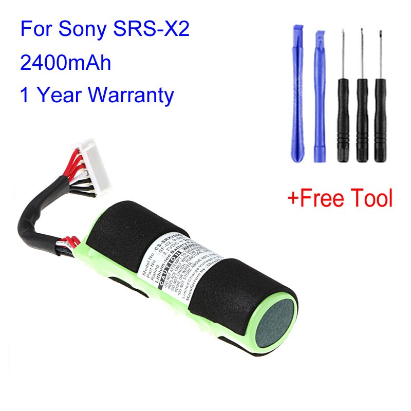Cameron Sino 9-885-197-08 SF-02 For Sony SRS-X2 CS-SRX200SL 2400mAh Bluetooth Replacement Speaker Battery Lautsprecher Bateria