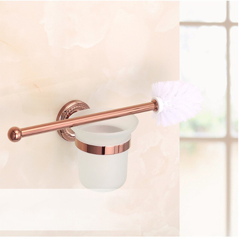 Accessoires de salle de bain en or Rose, ensemble de porte-savon en laiton, porte-papier de toilette