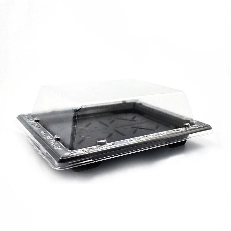 Einweg Sushi Container Kunststoff Tablett mit Deckel Sushi Box Verpackung Nehmen Out Box Container.