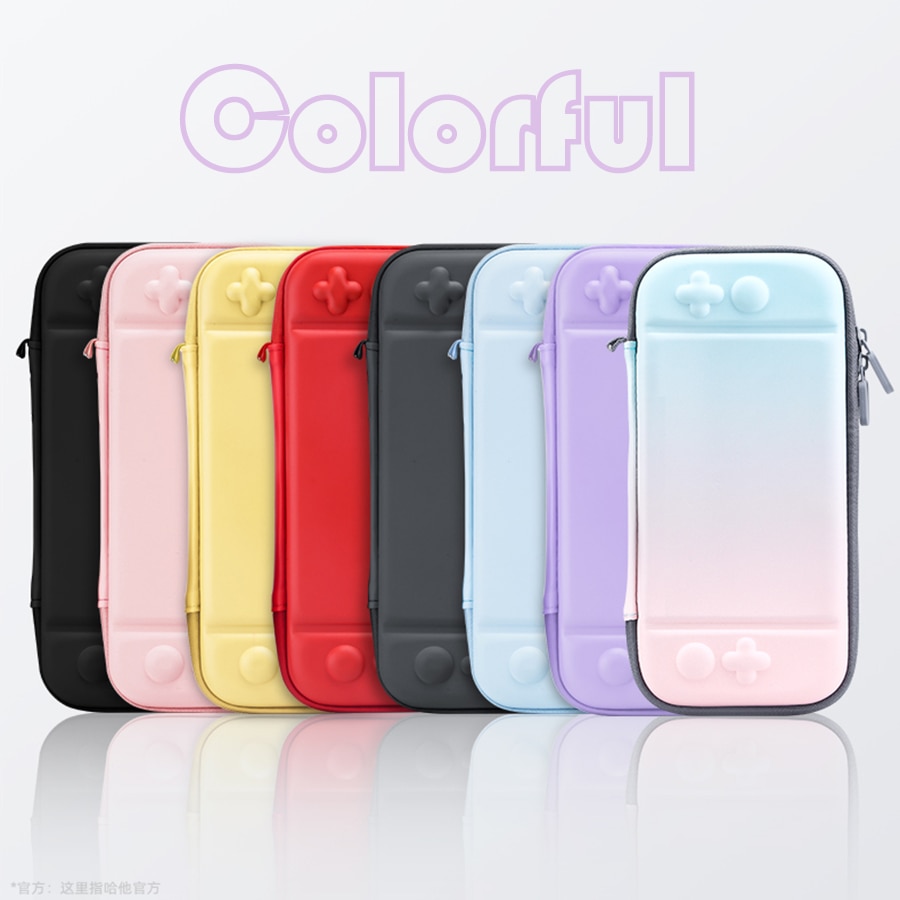 10 Card Slots Accessories Storage Bag Soft Inner Layer Console Carry Case For Nintend Switch Colorful Shell Skin Box For NS