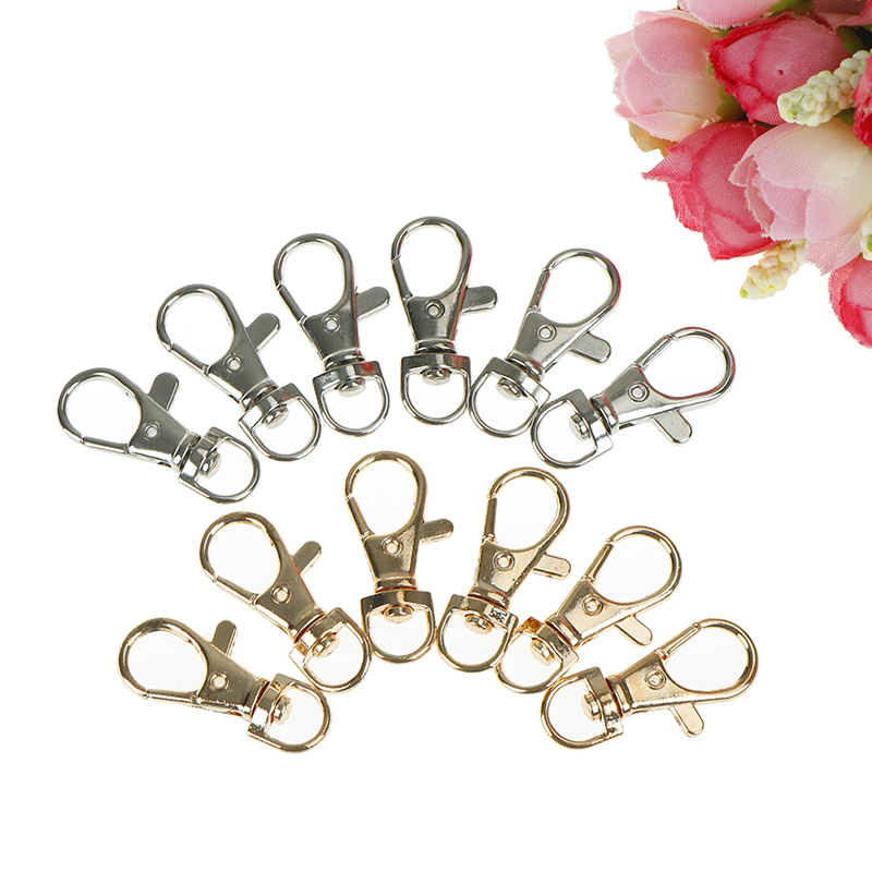 6 Pcs Mini Sleutelhanger Metalen Karabijnhaak Voor Bag Onderdelen & Accessorie Draaibare Gesp Haak Diy Tas Accessoires kreeft