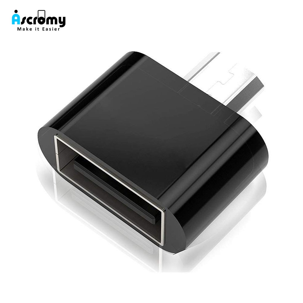 Ascromy Micro USB OTG Adapter For Xiaomi Redmi Note 5 6 Pro 6A 4X Samsung Galaxy S7 edge S6 Microusb Android Phone OTG Adaptador