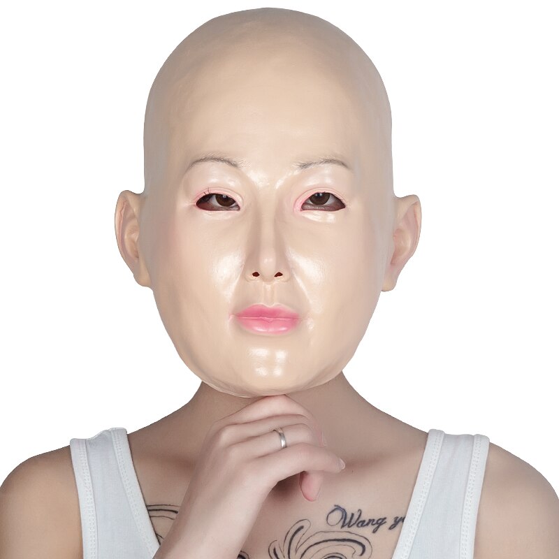 Cross Dressing Party Maskers Latex Halloween Vrouwelijke Masker Groothandelaar Realistische Vrouwelijke Masker