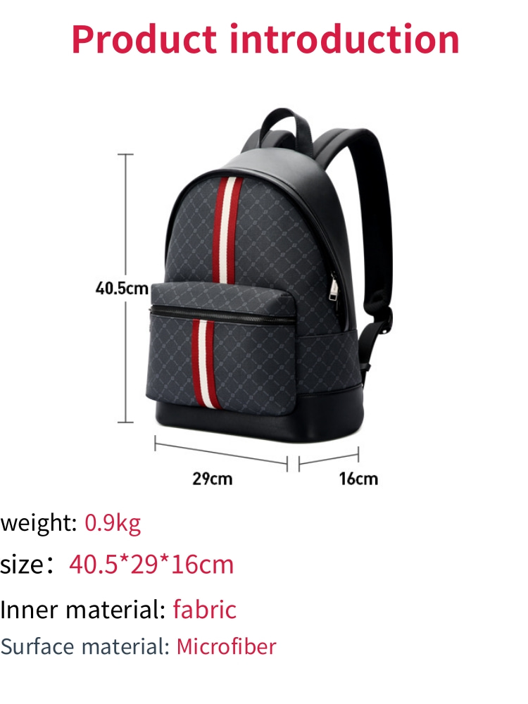 BOPAI A backpack; Unisex backpack; Casual backpack; pvc waterproof backpack; Lightweight; 15.6 inch computer bag; Travel Bag