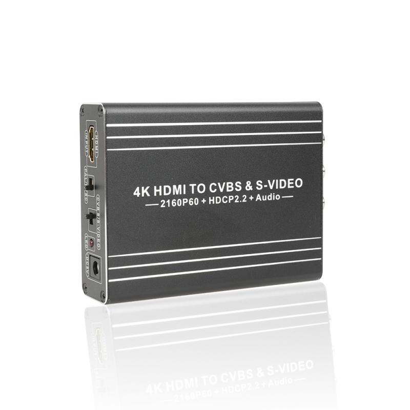 AV/RCA CVBS To HDMI Adapter 4K S-VIDEO Converter MINI AV2 60HDMI Adapter Converter Box Support HDMI2.0B NTSC PAL