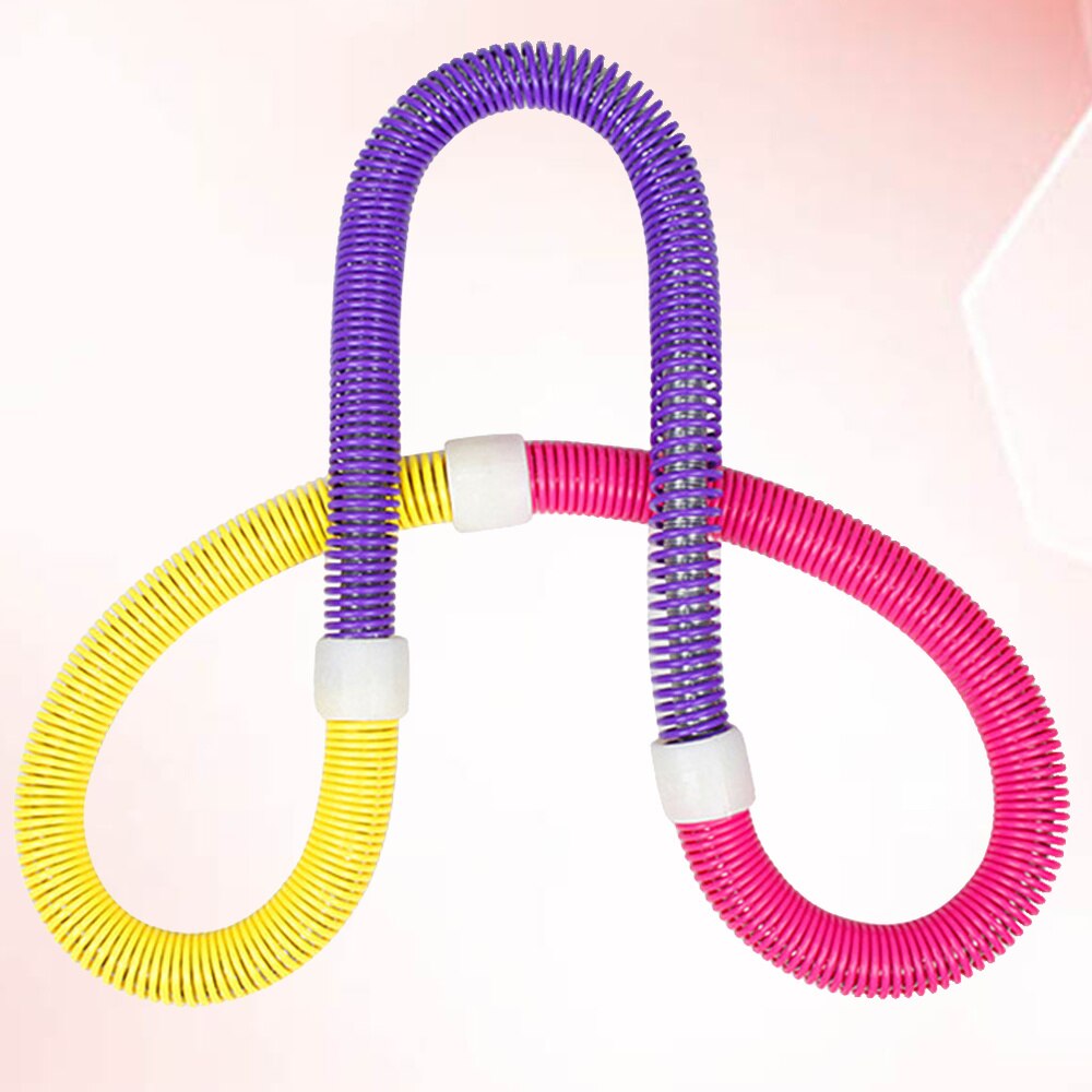 Durable Fitness Hoop Useful Waist Ring Abdomen Slimming Hoop Fitness Accessory for Women Kids (Random Color)