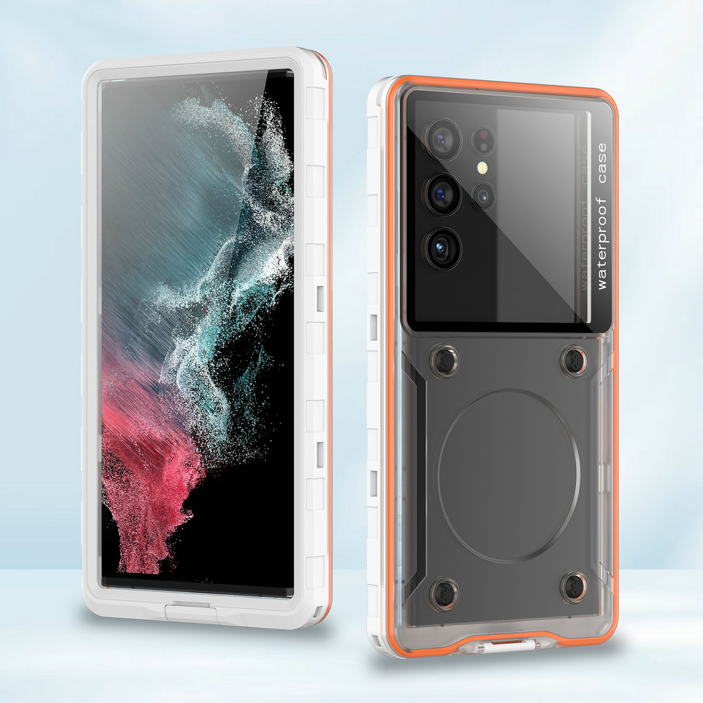 Universele waterdichte hoes voor Oneplus 15 13 12 11 10 9 8 7 Pro 8T 9R 10T 10R 11R 12R 13R 15R 13T Oneplus13 R Afdichtende hoes Funda: WIT