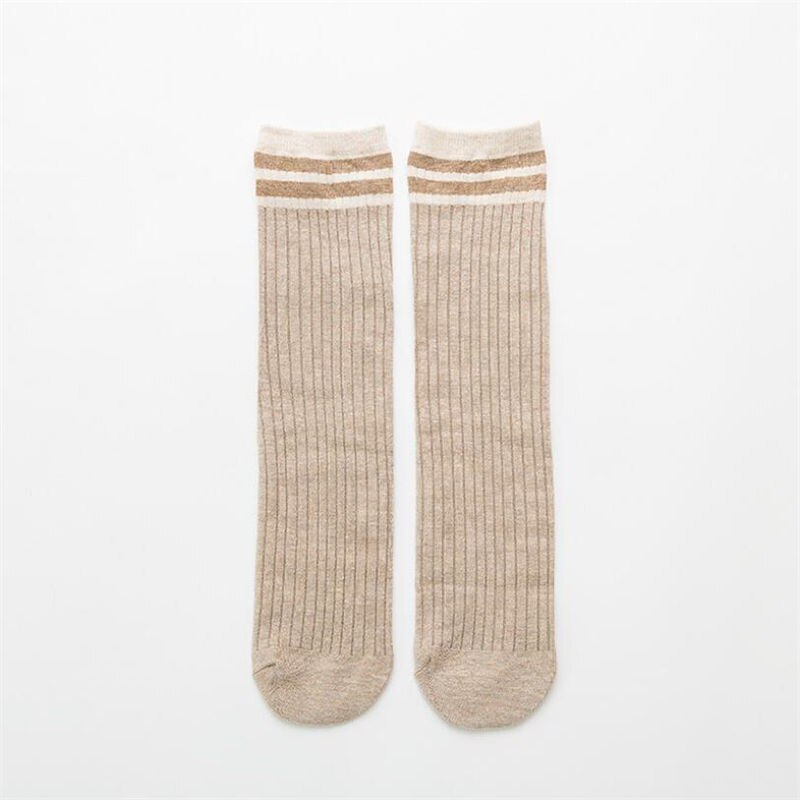 Autumn And Winter Pile of Socks Cotton Tube Female Socks Japanese Striped Breathable Wweat-absorbent ladies Socks: 9