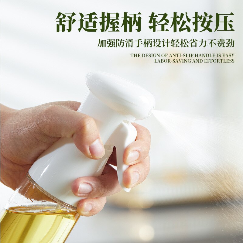 1pc 220ml Olive Oil Spray Bottle Cooking Kitchen BBQ Accessories Vinegar Soy Sauce Spray Oiler Seasoning Condiment Bottle