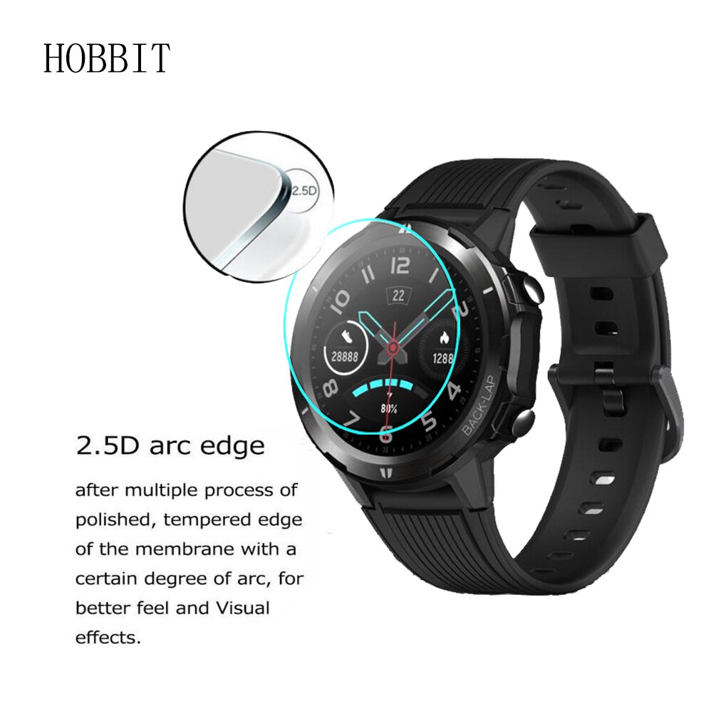 2PCS For Blackview BV-SW02 SW02 Smart Watch Tempered Glass 2.5D 0.3MM HD Clear Explosion-proof Scratch Resistant Guard Glass