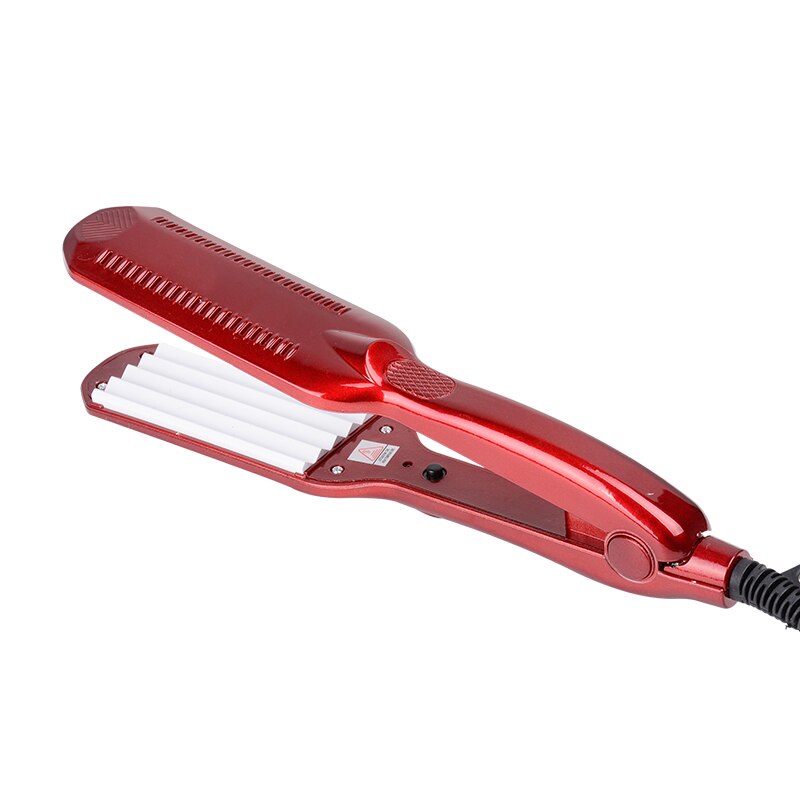 corrugated iron hair straightener iron crimped hairstyle Electronic chapinha corrugation flat irons wave styling tools: Red