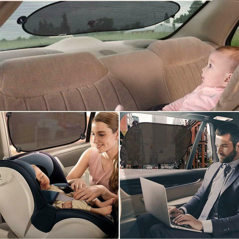 Solskærm 5 stk sort auto solskærm bilrude sugekop bil solskærm bil gardin auto solskærm bil styling covers solskærm