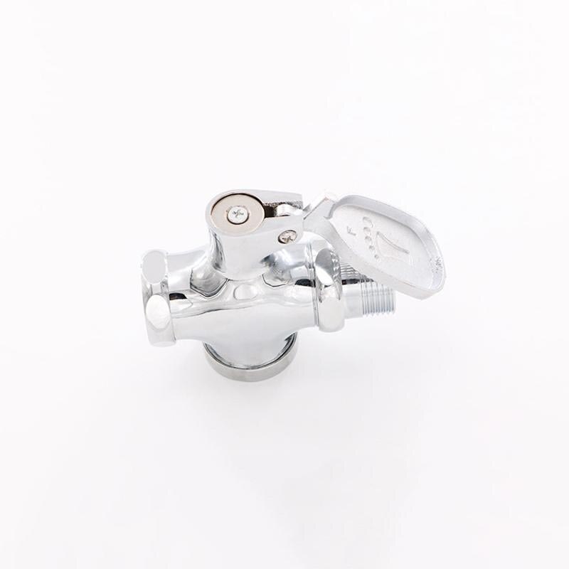 1 Pcs Outlet Interface 4CM Copper Foot Flush Valve Four way With Foot Stepping Pedal For Toilets And Urinals