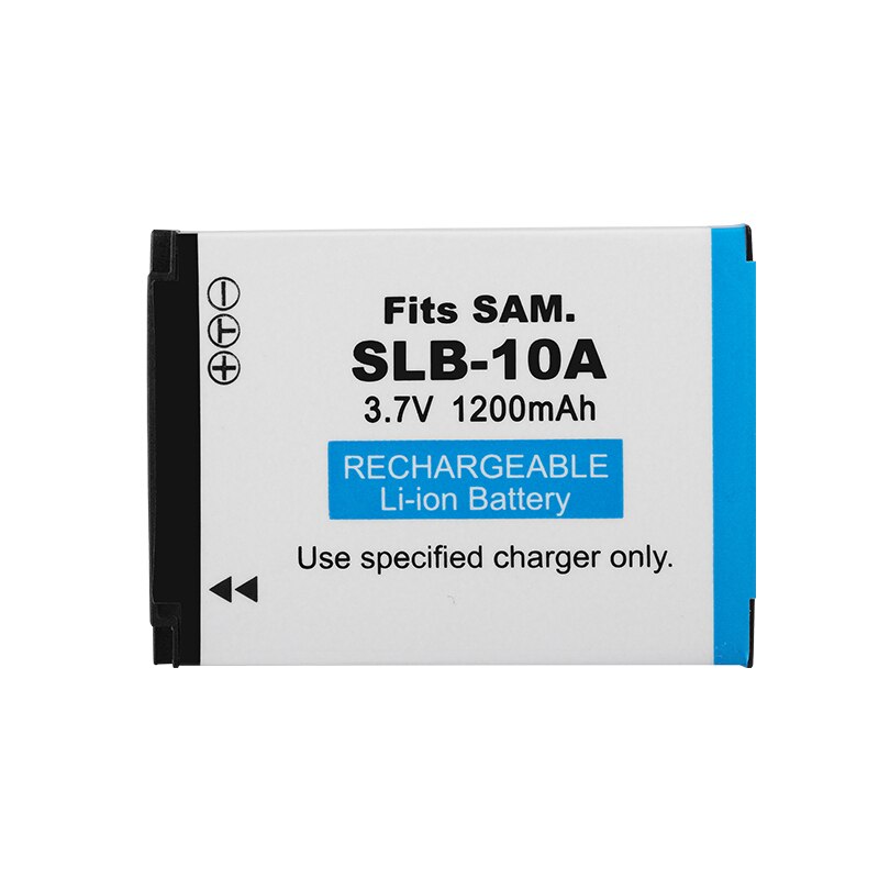 Batterie de caméra SLB-10A SLB 10A, 1200mAh, pour Samsung PL50 60 65 P800 SL820 WB500 WB550 HZ10W IT100 L100 L110 L200 L210