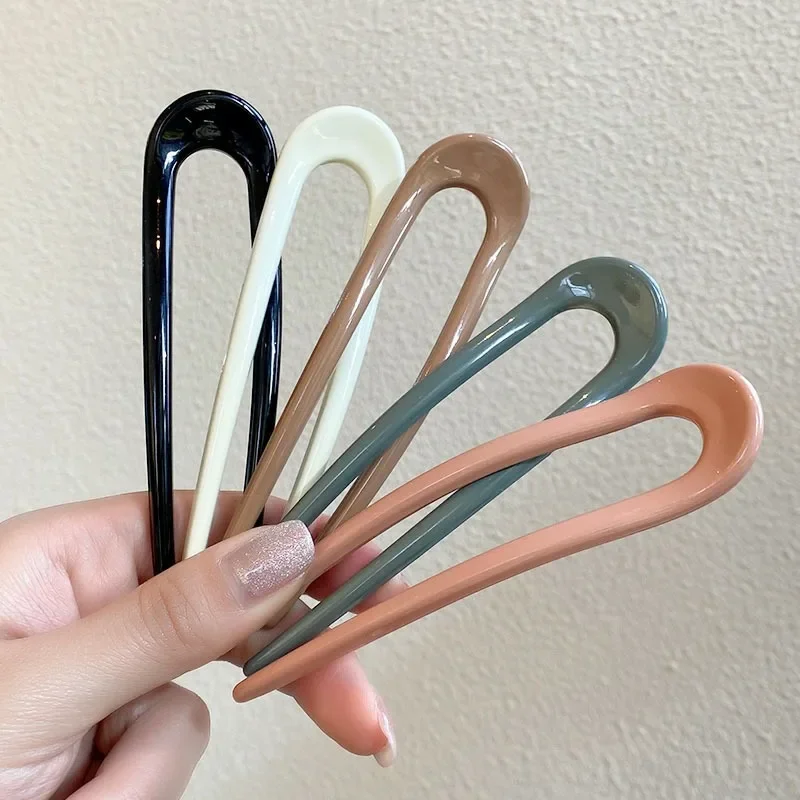 Accesorios para el cabello para mujeres y niñas, pinzas para el cabello, horquillas minimalistas en forma de U, accesorios para el cabello, horquilla: Azul cielo