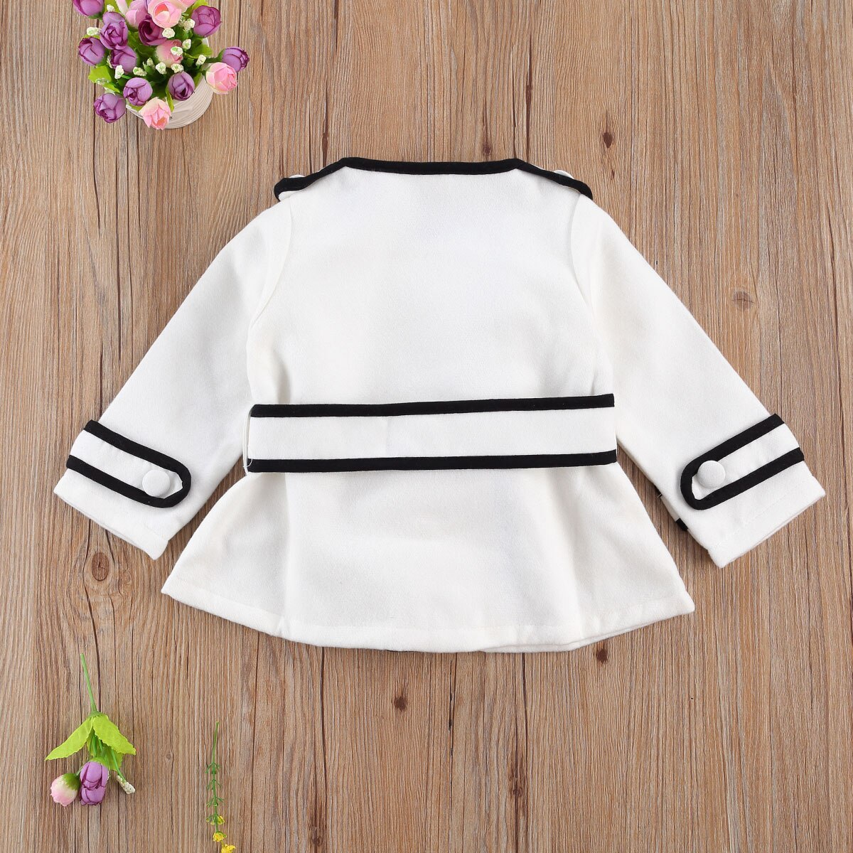 De feuilles Baby Girls 2pcs Clothing Set Long Sleeve Tutu Dress and Denim Jacket Coat Outfits (2-3 Years, Grey