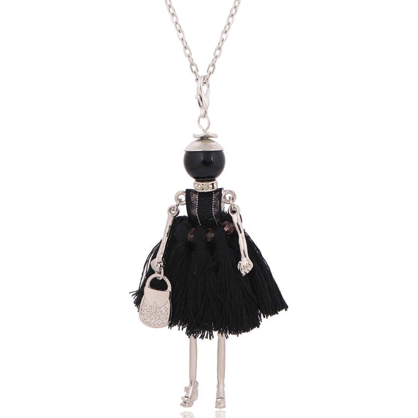 Verklaring Ketting Hanger Leuke Sieraden Lady Lange Ketting Vrouwen Bloem Charms Hanger Bohemian Maxi Accessoire: NN2020-012