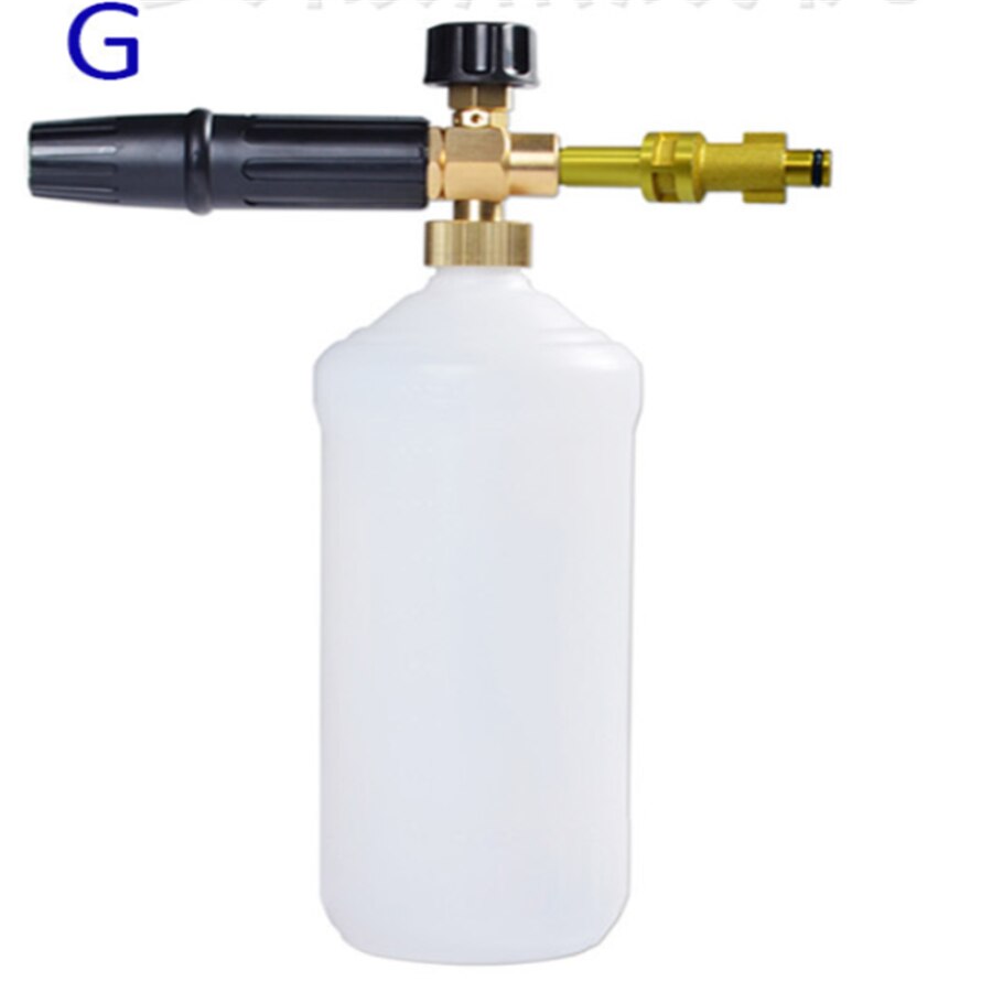 Foam Nozzle Hoge Druk Zeep Foamer Schuim Kanon Sneeuw Foam Lance Auto Schuim Wassen Voor Tornado Karcher K Hogedrukreiniger auto Washer: WHITE