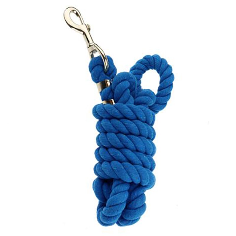 Paard Lood Touw Weave Rein Bold Katoen Paard Touw Kleur Drie-Strand Puller Touw Paardensport Voor Mannen Kleur: blue