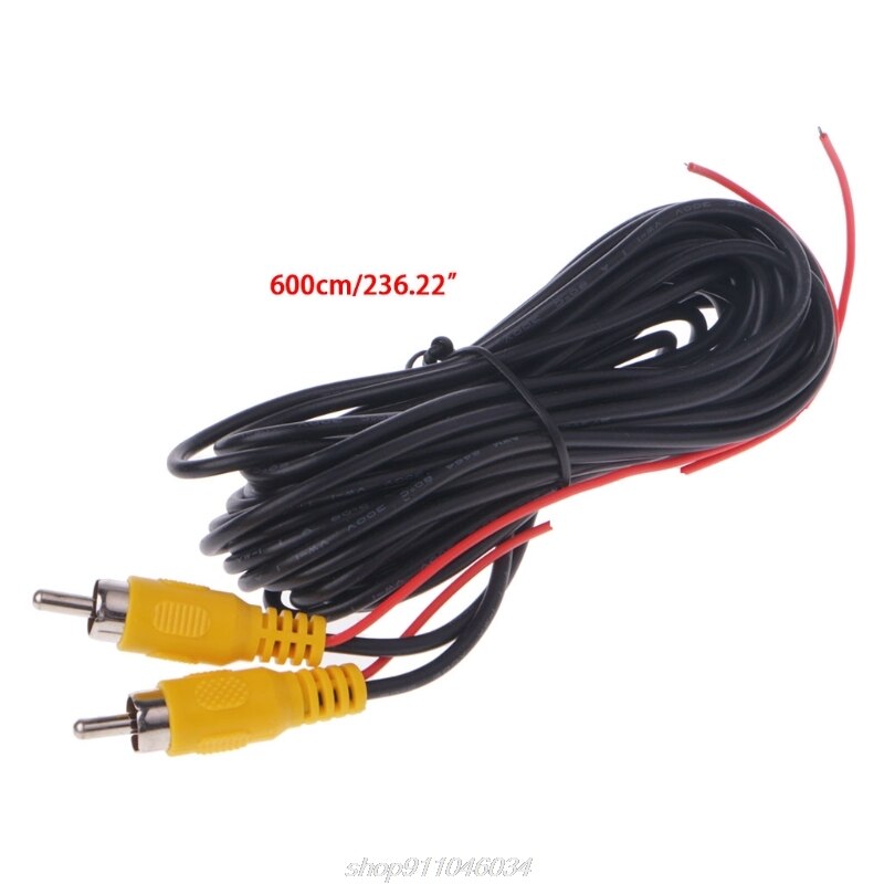 RCA Male To Male AUX Video AV Cable For Car Rear Camera DVD Player TV Box N16 20