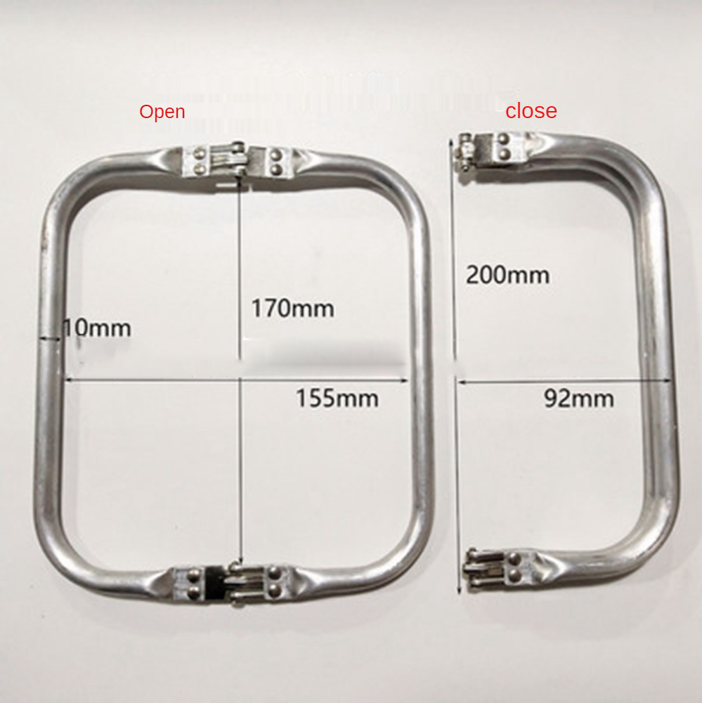 Bag Frame For Wallet Doctor Purse Frame Metal Aluminum Tube Frame Bag Handle Accessories Clutch Bag Parts: Bronze