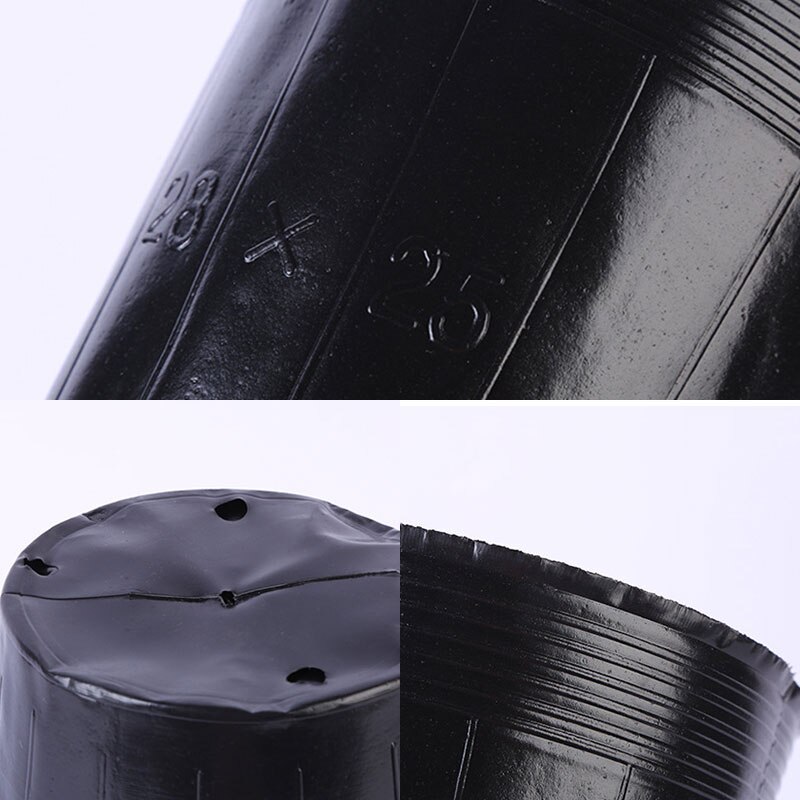 100Pcs 8 Size Kwekerij Pot Plastic In Kwekerij Potten Plantenbakken Niet Gecoat Box Tuin Voortplanting Container Grow Bag Tuin levert