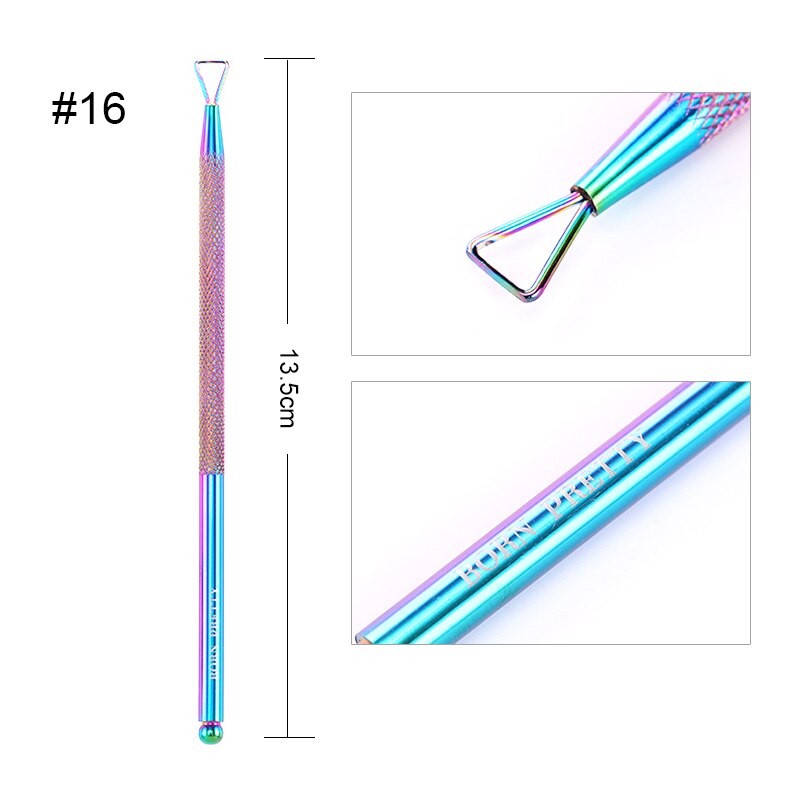 BORN PRETTY 1 PC Nail Art Tool Nipper Nail Cuticle Scissor Dead Skin UV Gel Remover Pusher Nail Stamper: 16
