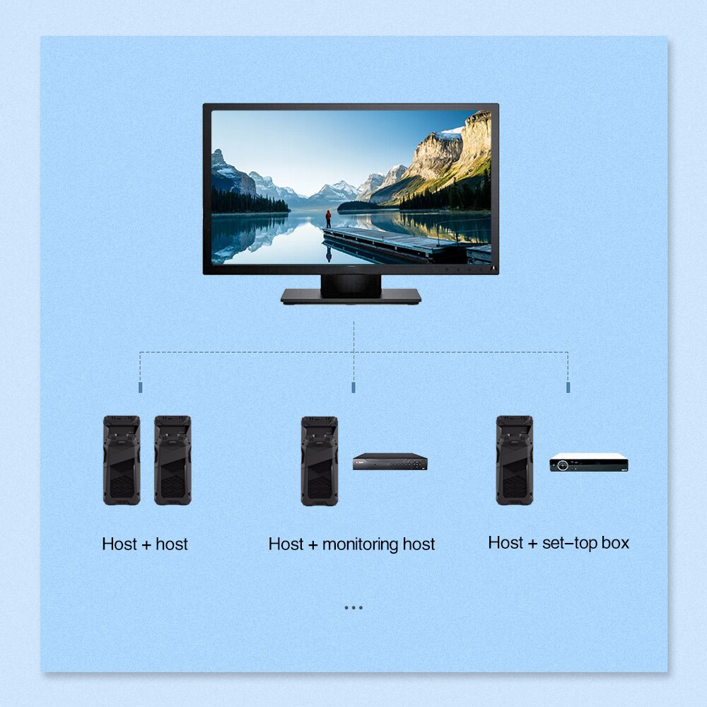 2Ports Switcher Splitter 2Ways VGA Video Switch Adapter Converter Box for PC Monitor Accessories 4Port VGA Video Switch Switcher