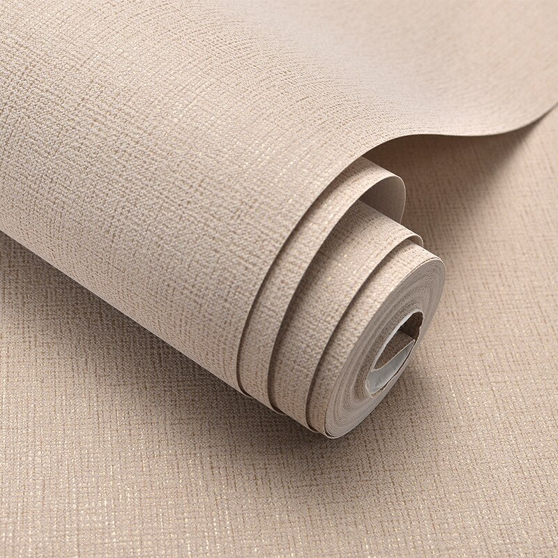 Blanco, Beige, marrón textura Simple fondo liso papel de pared de Color sólido moderno tejido papel tapiz rollo decoración del hogar