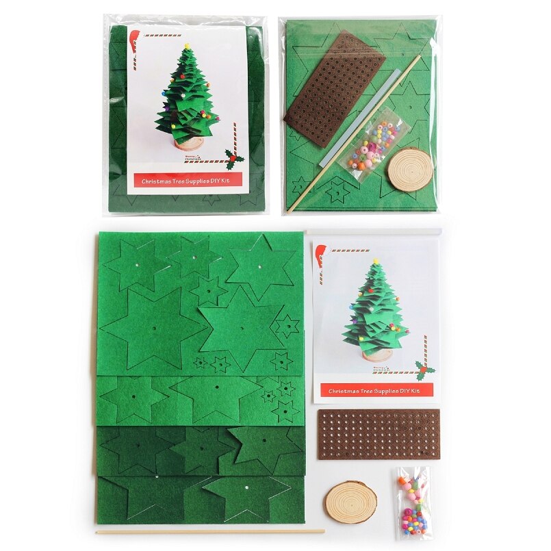 3 Pack DIY Felt Mini Christmas Tree Merry Christmas Decorations For Home 2022 Christmas Ornaments Christmas Xmas Tree