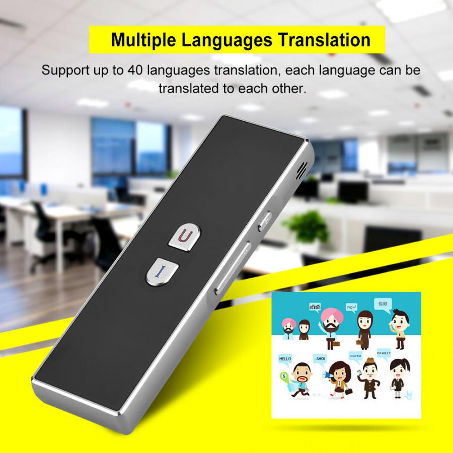 Instant Wireless Intelligent Voice Translator Language Simultaneous Interpretation 40 Languages for Travel Learning Translator