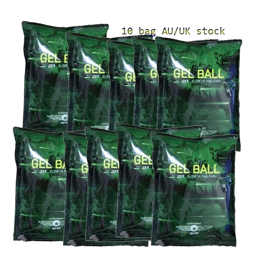 ZHENDUO-bolas de Gel que brillan en la oscuridad, LDT Warinterest, 7-8mm, 5 unidades, 10 unids/set/juego: 10bag