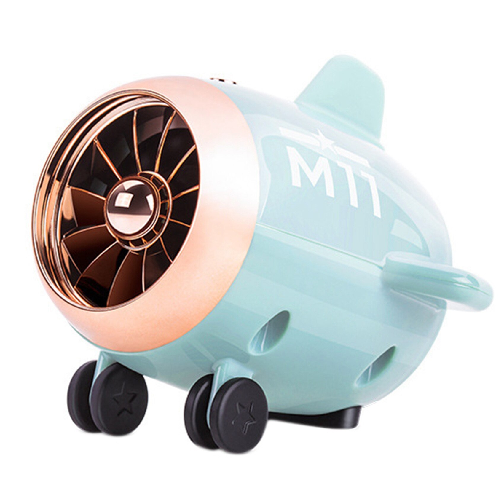 Petit Avion Haut-Parleur Intelligent Extérieur Subwoofer Bluetooth Portable Petit Canon D'acier: Sky Blue