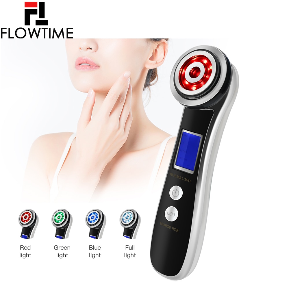RF EMS 4-IN-1 Microvibration LED Photon Therapy Beauty Machine Wrinkle Removal Massager Electric Face Lifting Skin Care Machine