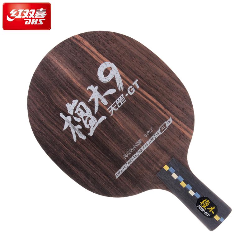 Original dhs DI-GT 9 capas de madera pura Tenis de Mesa cuchillas para raqueta de ping pong sándalo ataque rápido raqueta deportes: short handle