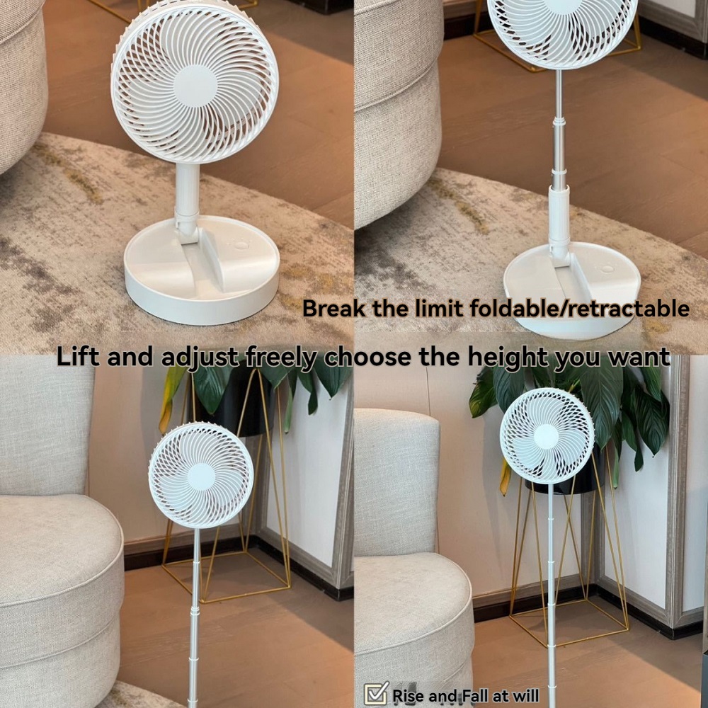 Countertop Fans For Convenient Portability Silent Lifting Charging... – Grandado