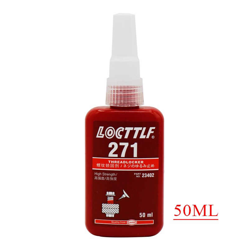 Locttlf-adhesivo anaeróbico para tornillos, pegamento para todo tipo de rosca de Metal, 50/250ml, 222, 241, 242, 243, 262, 263, 271, 272, 277, 290: 271 50ml
