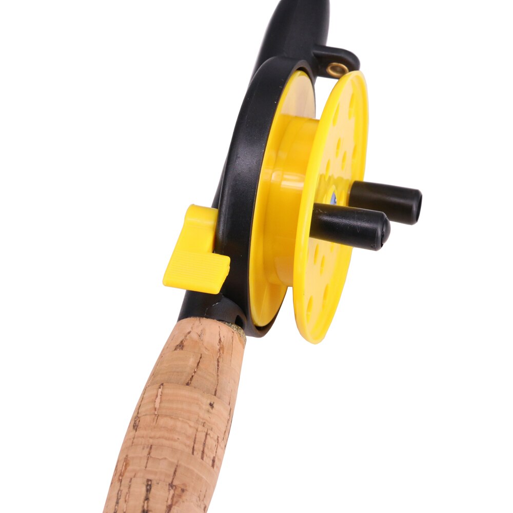 Mini Telescopic Ice Fishing Pole Rod Combo Durable Plastic Children Fishing Reel Rod 1.5# Line Set Winter Fishing Tackle Set