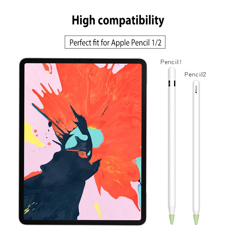 Protective Case For Apple Pencil 1 2st Pen Point Stylus Penpoint Cover Silicone Protector Case For Apple Pencil2 Pencil1 Case