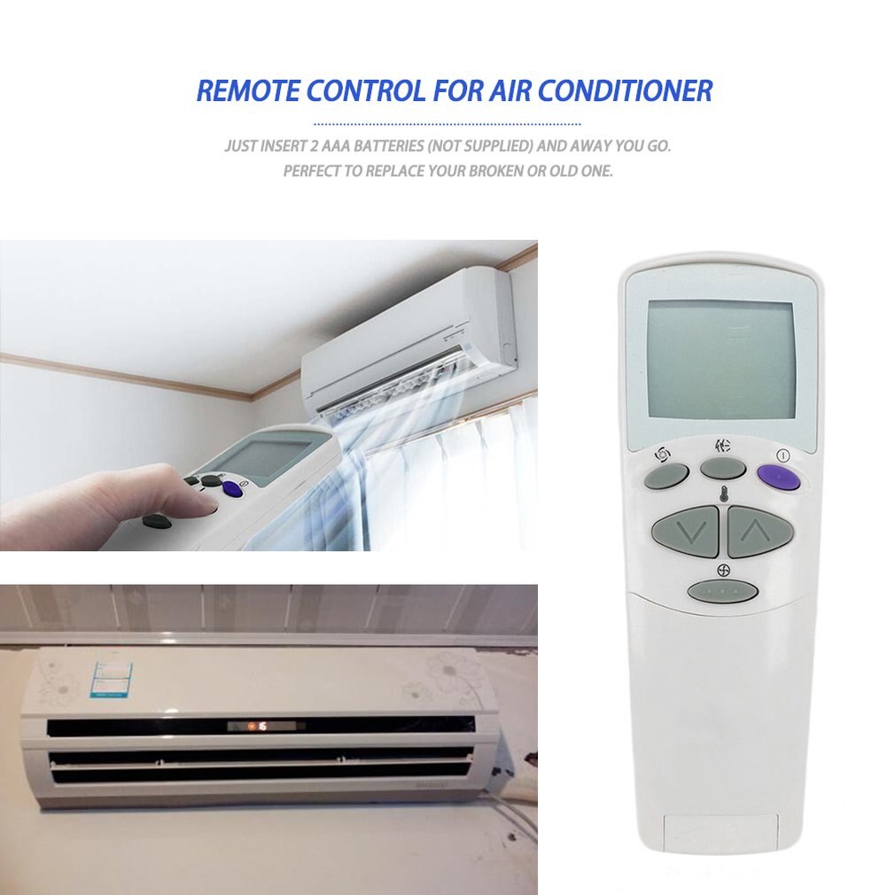Replacement Remote Control Universal LCD Remote Control for Air Condition White for LG 6711A20096C Air Conditioner Bluetooth Yks