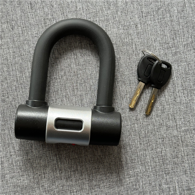 Falante Anti-theft Bike U Lock 2 Brass keys With Heavy Duty U Lock Motorcycle Bicycle Dics Lock Car Wheel Lock waterproof: Default Title