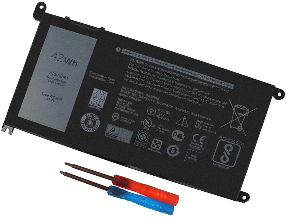 Wdxor 42Whr 4-Cell 11.4V Voor Dell 7378 17 5765 5767 5770 Serie P69G001 P58F P58F001 P75F P66F p69G 3CRH3