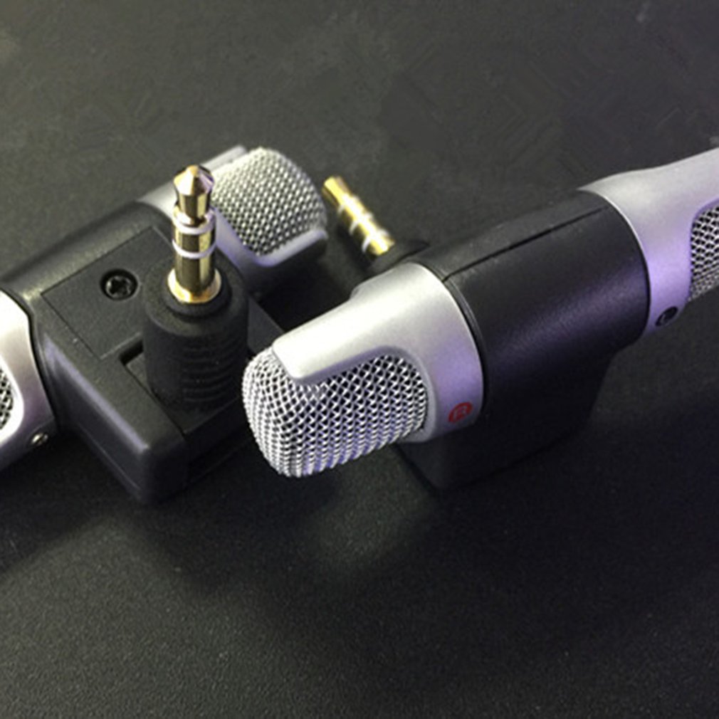 Mini prise micro micro stéréo pour l'enregistrement téléphone portable Studio entretien Microphone pour iPhone Android smartphone ordinateurs portables PC