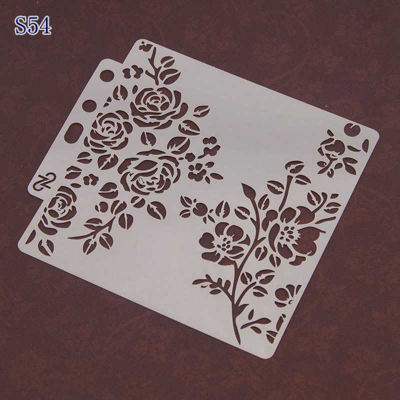 Jul snöflinga rådjur gör själv lager stenciler mall för väggmålning scrapbooking stämplingshantverk: S54