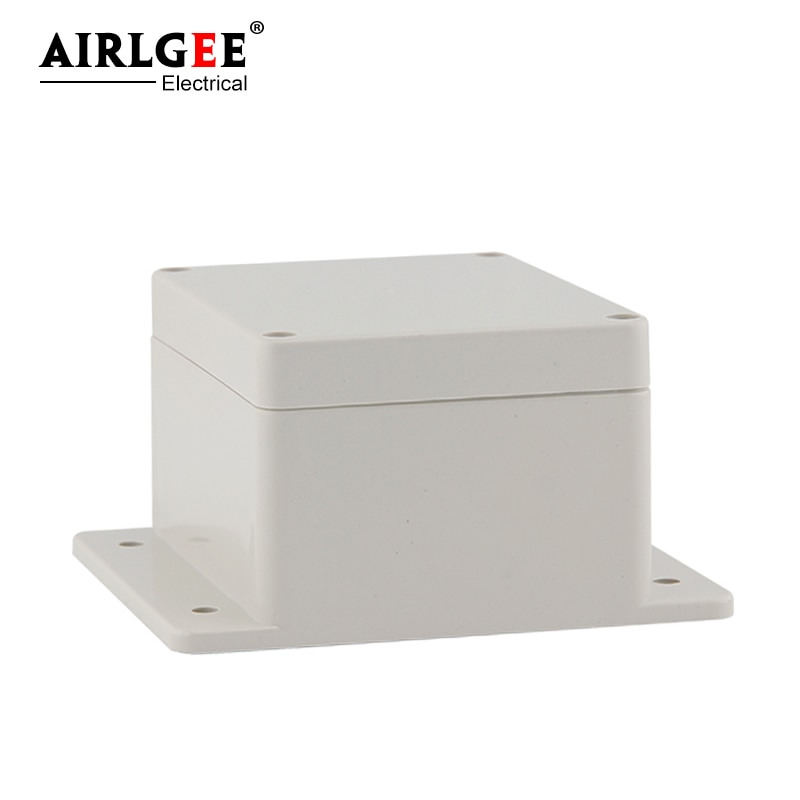 115 * 90 * 68mm IP65 waterproof electrician floor junction box gray waterproof electrician plastic cassette with ear wall mount